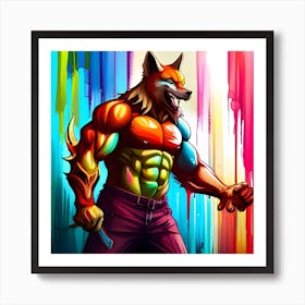 Wolf body 1 Art Print