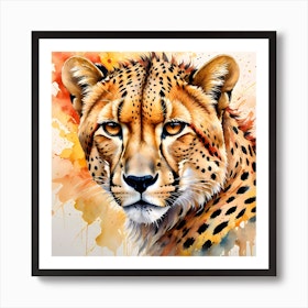 Leopard Watercolor Painting Art Print by Two Six Media - Fy