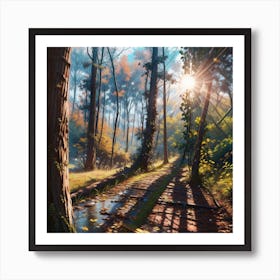 Walk In The Woods Art Print