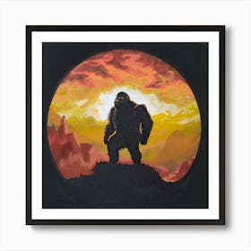 King Kong Sunset  Art Print