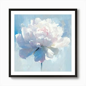 White Peony Art Print