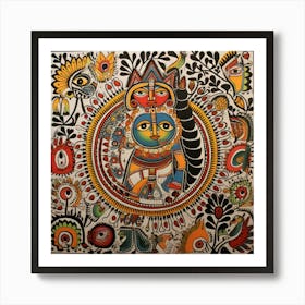 Satya Madhubani Painting Indian Traditional Style Art Print