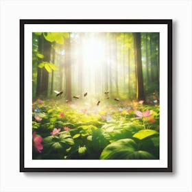 Flowering Forest Art Print