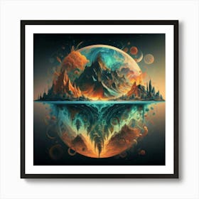 Planet In Space Art Print