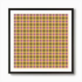 Plaid Fabric 38 Art Print