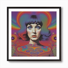 Psychedelic Woman 4 Art Print