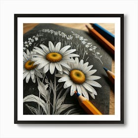 Daisies 8 Art Print