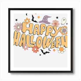 Happy Halloween Costumes Funny Pumpkins Men Women Kids Art Print