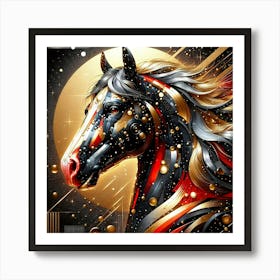 Creative Horse Beauty Illustration Nr 269 Art Print