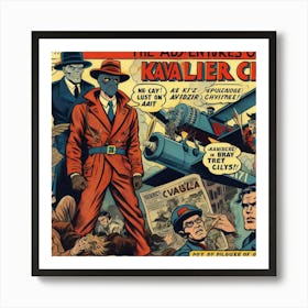 The Amazing Adventures of Kavalier and Clay, 1930's comic Art Print