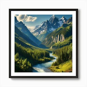 Russian Alps Art Print