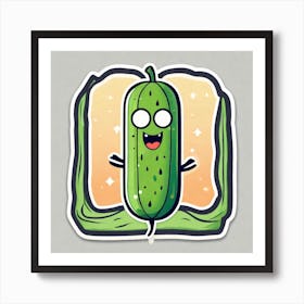 Pickle Sticker Art Print