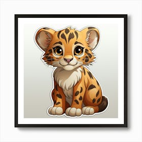 Cheetah Cub 16 Art Print