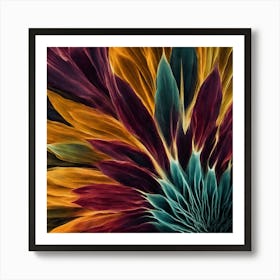 Abstract Flower - Abstract Stock Videos & Royalty-Free Footage 1 Art Print