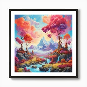 Rainbow In The Sky 4 Art Print