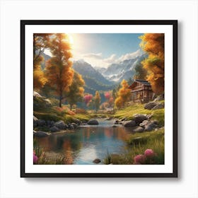 Autumn In The Mountains 10 Art Print