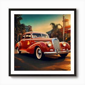 Firefly Clasic Car 11424 (4) Art Print