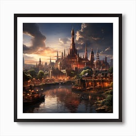 City At Night Art Print