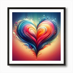 Heart Of Love 9 Art Print