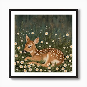 Fawn Fairycore Painting 3 Art Print