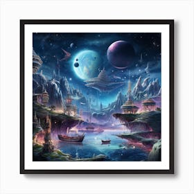 Space City 7 Art Print