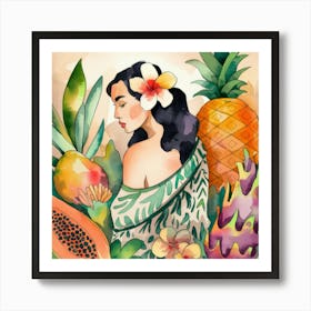 Tropical Elegance Art Print