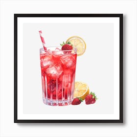 Strawberry Lemonade 5 Art Print