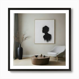 Silhouette Of A Woman 1 Art Print