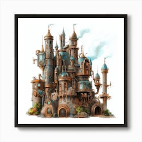 Steampunk Castle Art Print