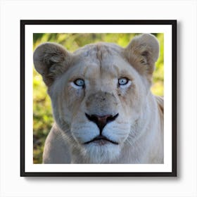 White Lion Female III Art Print