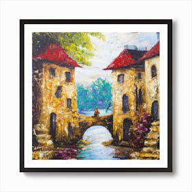 Bridge Over The River Art Print