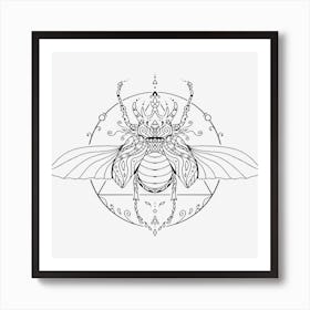 Mandala Insect 04 Art Print