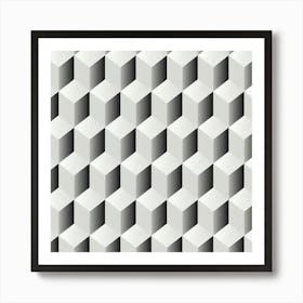 Abstract Cubes Art Print