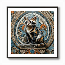 A Marbled Polecat Art Print