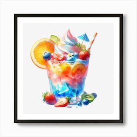 Ice Cream Sundae Art Print