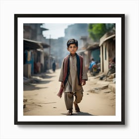 Boy In Pakistan Art Print