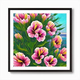 Alstroemeria Flowers 7 Art Print