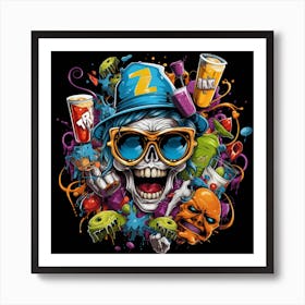 Z - Skull Art Print