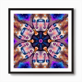 Psychedelic Mandala 11 Art Print