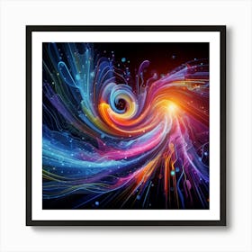 Abstract Swirl Art Print