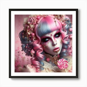 Lollipop Girl 2 Art Print