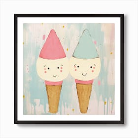 Ice Cream Cones Art Print