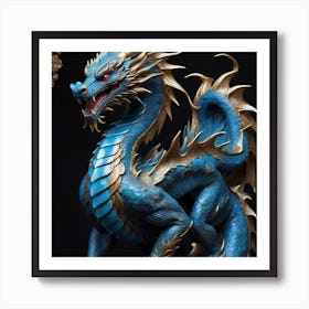 Blue Dragon 1 Art Print