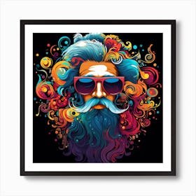 Man With A Mustache Art Print