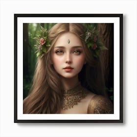 Lady of the Wood Art Print