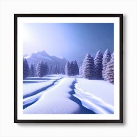 Winter Landscape 67 Art Print