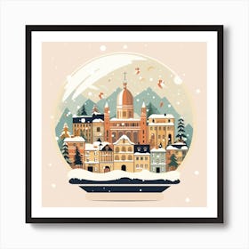 Colmar France Snowglobe Art Print