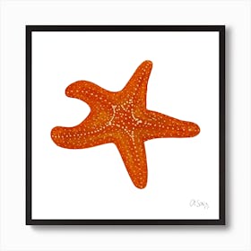 Orange Satrfish Art Print