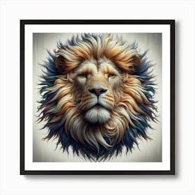 Lion Head 9 Art Print