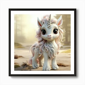 Little Unicorn 42 Art Print